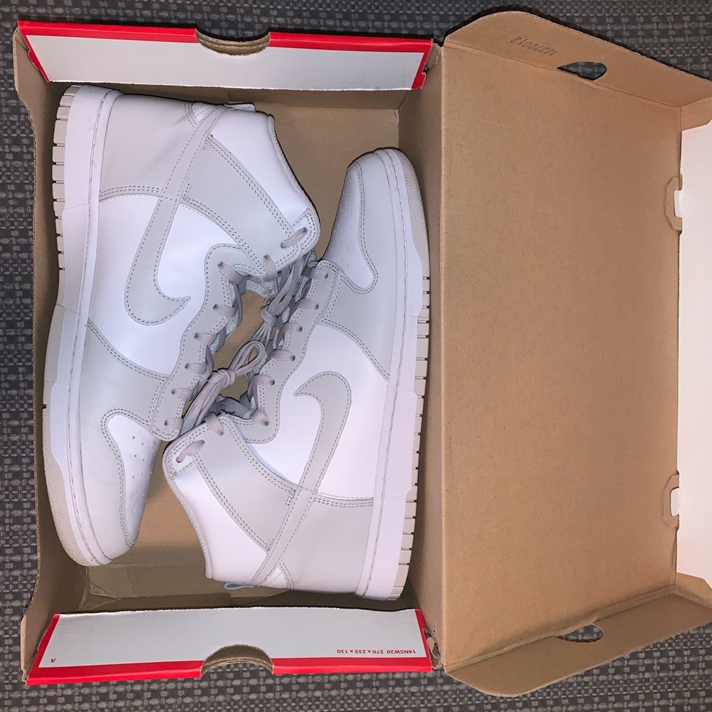 Mens Smoke Grey Nike Dunk High Shoe